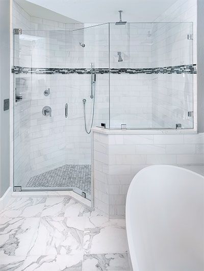 Custom frameless Shower Enclosures