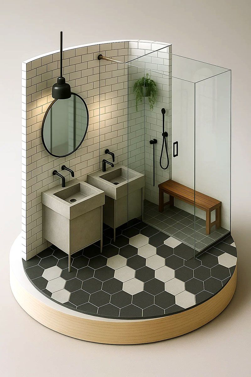 Future Space-Saving Shower Enclosures