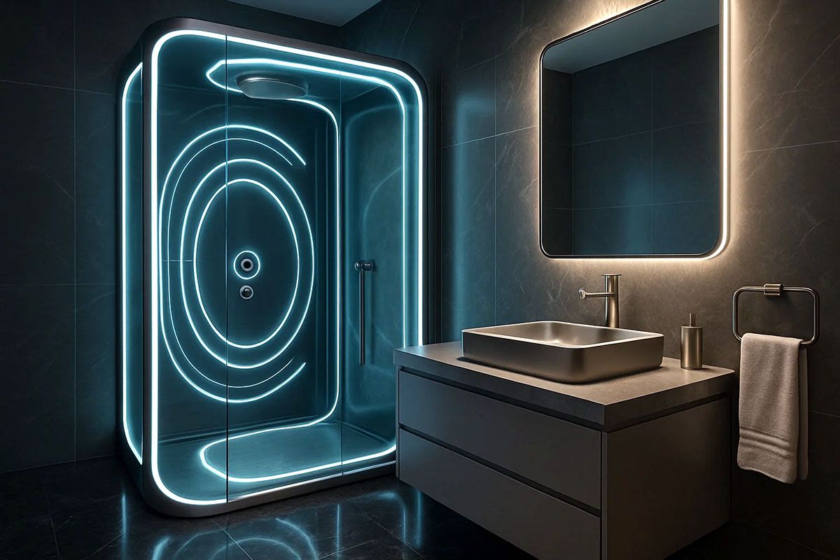 Highly-Customized Frameless Glass Shower Enclosures