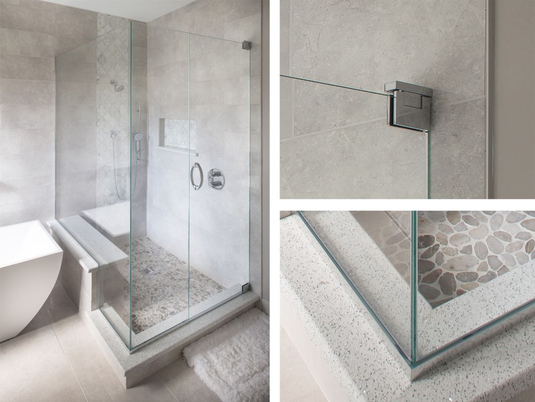 custom shower chrome finish large