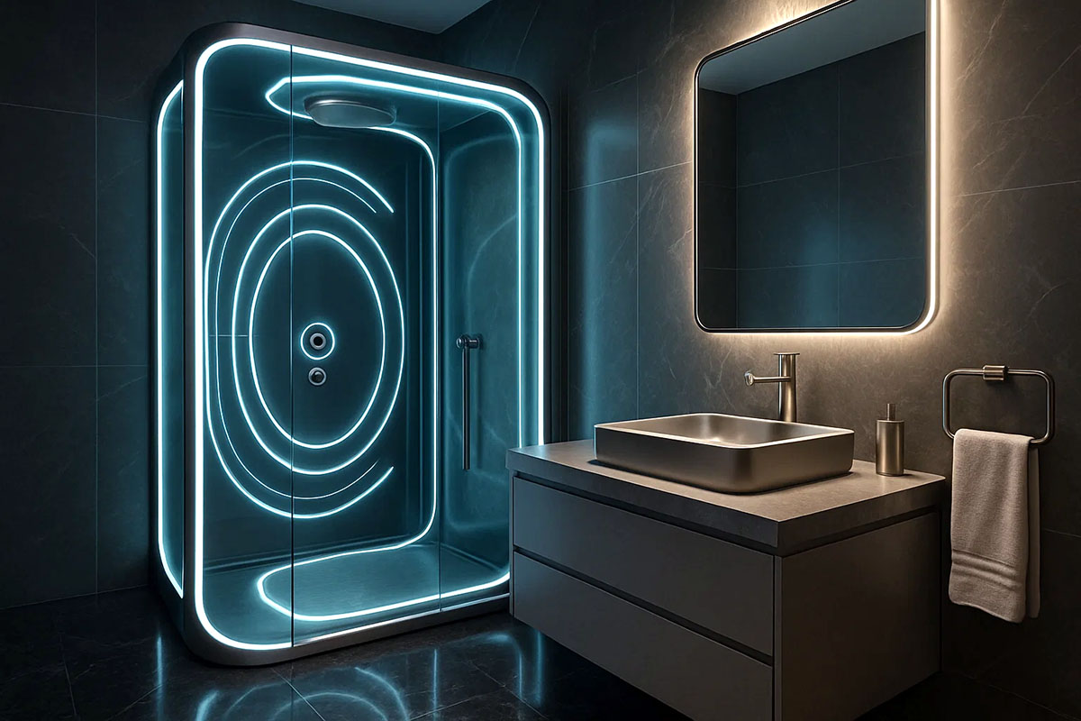 Highly-Customized Frameless Glass Shower Enclosures