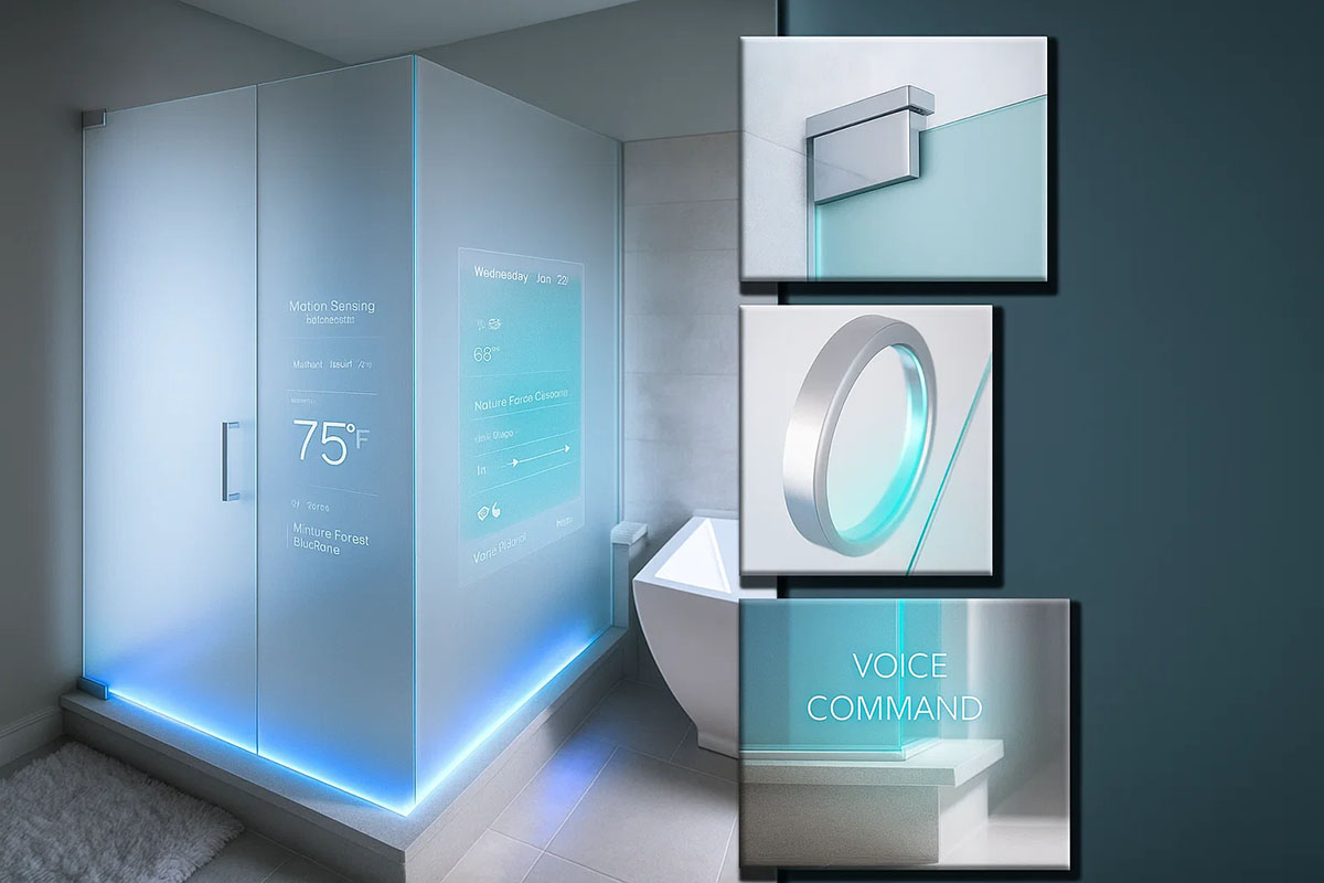Smart Glass Shower Doors